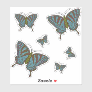 Japanese Swallowtail Contour Sticker