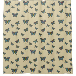 Japanese Swallowtail Shower Curtain