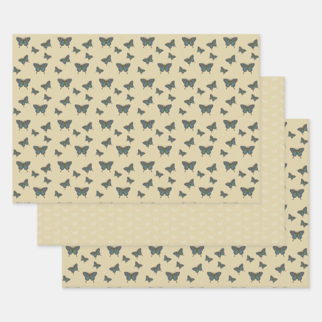 Japanese Swallowtail Wrapping Paper Set (Set)