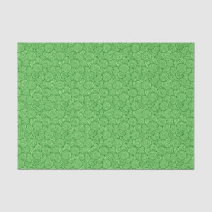 Japanese swirl pattern - pine and lime green tissue paper