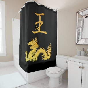 Japanese Symbol: King Shower Curtain