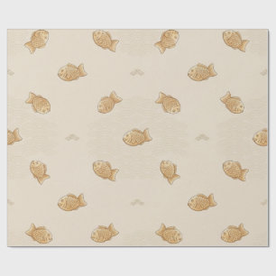 Japanese Taiyaki & Seigaiha Wrapping Paper