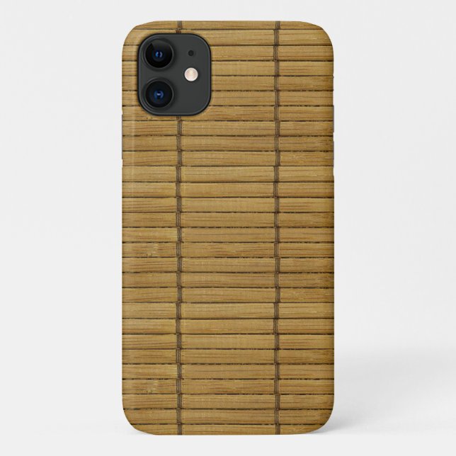 Japanese Tatami Mat, Bamboo Mat, Bamboo Planks Case-Mate iPhone Case (Back)