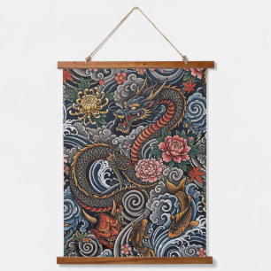 Japanese tattoo art hanging tapestry