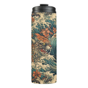 Japanese Tattoo Art Sea Monster Thermal Tumbler