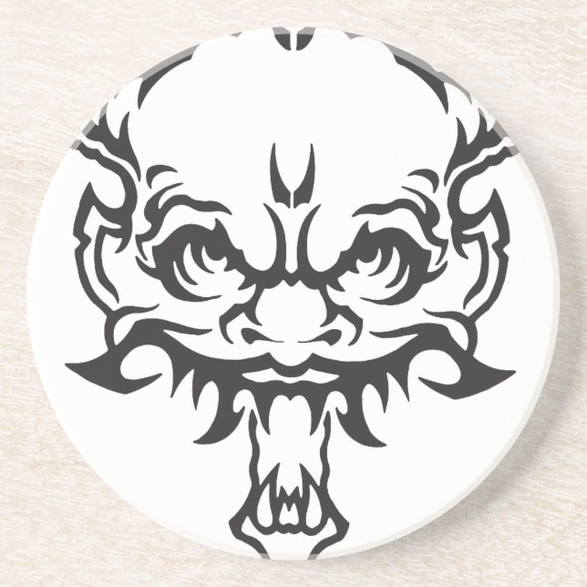 Japanese Tattoo Oni Demon Coaster (Front)
