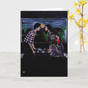 Japanese Tea Ceremony Painting by Alfred Fox Card