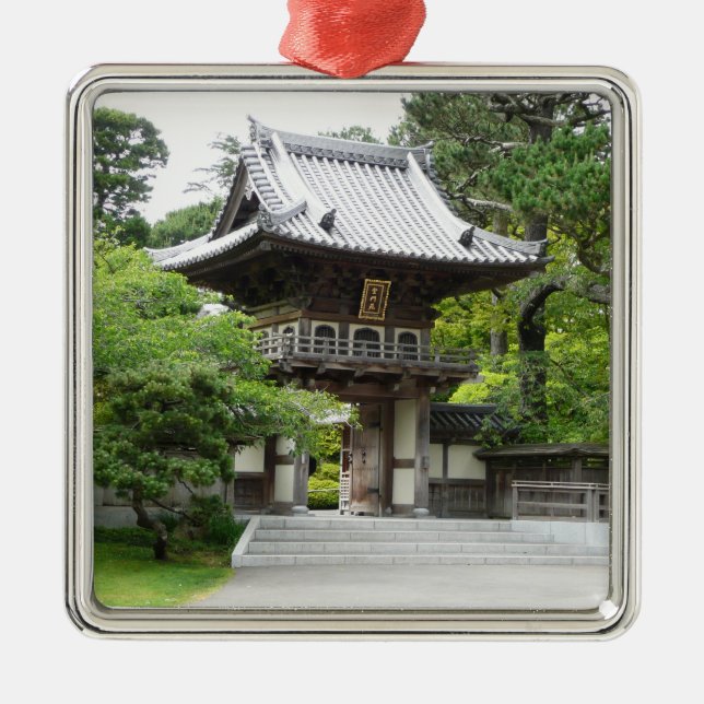 Japanese Tea Garden in San Francisco Metal Ornament (Front)