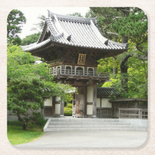 Japanese Tea Garden in San Francisco Square Paper Coaster