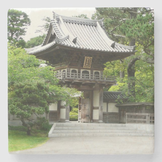 Japanese Tea Garden in San Francisco Stone Coaster (Front)