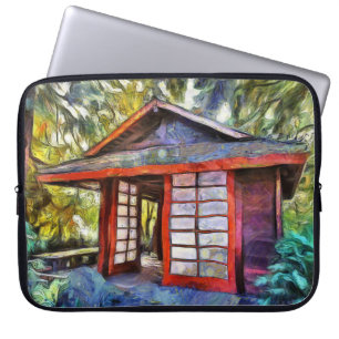 Japanese Tea House Laptop Sleeve