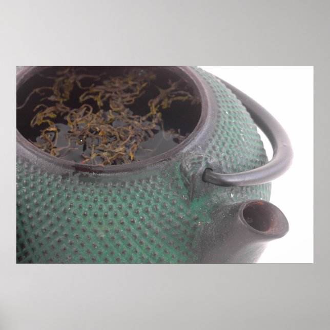 Japanese Teapot with Tea Photo Poster (Front)