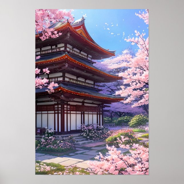 Japanese Temple Garden Poster (Front)