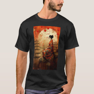 Japanese Temple Geisha Spirituality T-Shirt