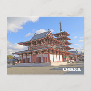 Japanese Temple in Osaka Postcard