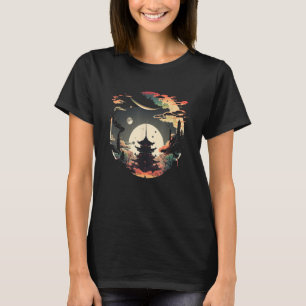 Japanese Temple Tokyo Asian Inspired Retro Japan 1 T-Shirt