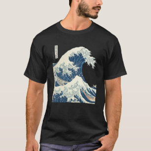 Japanese The Great Wave off Kanagawa Retro Vintage T-Shirt