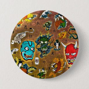 Japanese Theme 7.5 Cm Round Badge