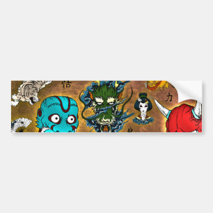 Japanese Theme Bumper Sticker