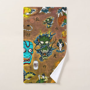 Japanese Theme Hand Towel