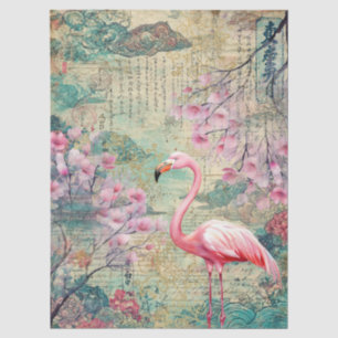 Japanese Themed Decoupage Crafting  Tissue Paper