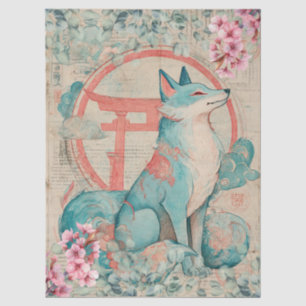 Japanese Themed Decoupage Crafting  Tissue Paper