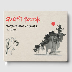 Japanese Themed Wedding Guest Book