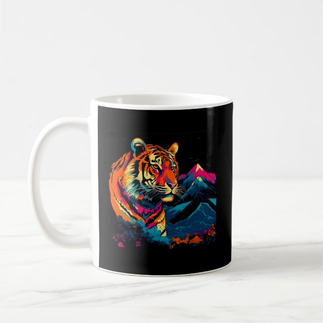 Japanese Tiger Coffee Mug (Left)