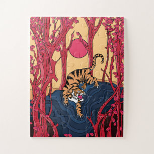Japanese Tiger Jigsaw Puzzle