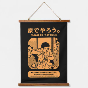 Japanese Tokyo Subway Public Advert Hanging Tapestry