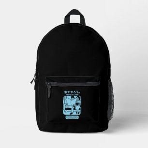 Japanese Tokyo Subway Public Advert Printed Backpack