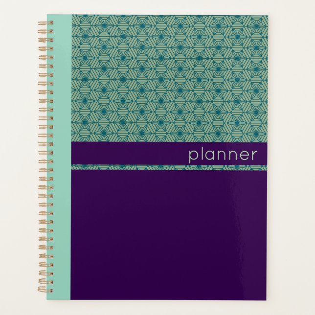 Japanese Tortoise Pattern Planner (Front)