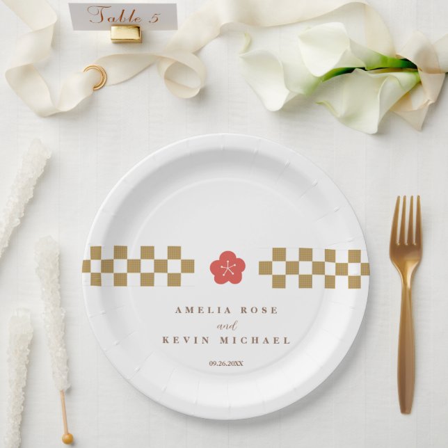 Japanese Touch Bridal Paper Plate (Wedding)