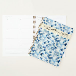 Japanese Traditional Blue Tie dye Pattern No2 Planner