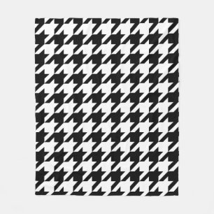 Japanese Traditional Design3 -CHIDORI- Black&White Fleece Blanket