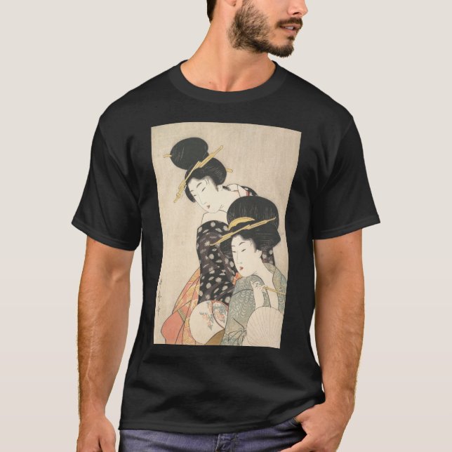 Japanese Traditional Geisha Art T-Shirt (Front)
