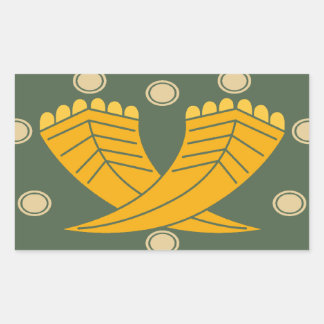 Japanese traditional pattern - CHOJI Rectangular Sticker