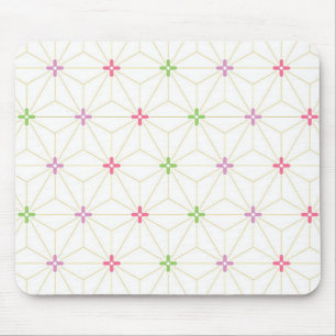 Japanese traditional pattern hemp leaf pattern Jap Mouse Pad