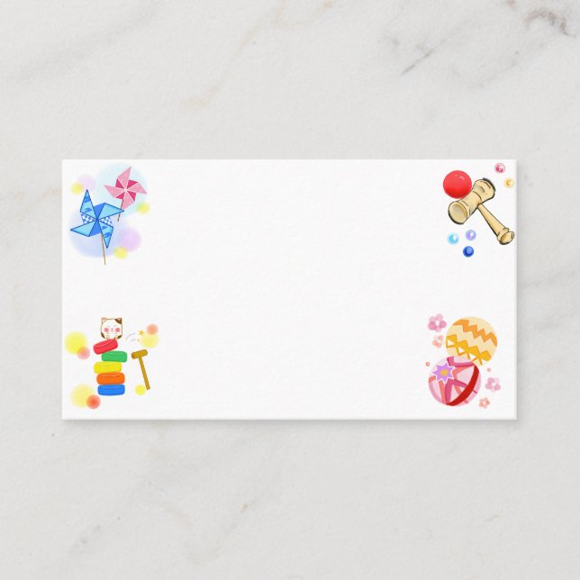 Japanese　Traditional　Vintage Business Card (Front)