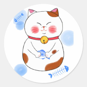 Japanese Traditional Vintage Classic Round Sticker
