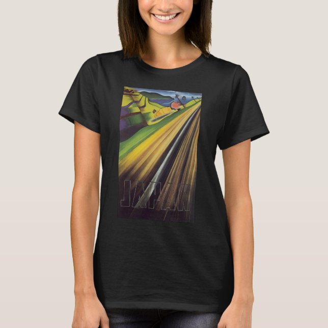 Japanese Travel Poster T-Shirt (Front)