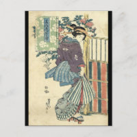 japanese ukiyo-e garden traditional kimono geisha