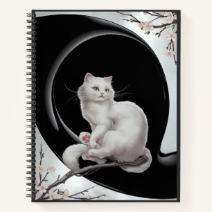 Japanese ukiyo e style cat notebook