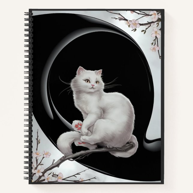 Japanese ukiyo e style cat notebook (Front)