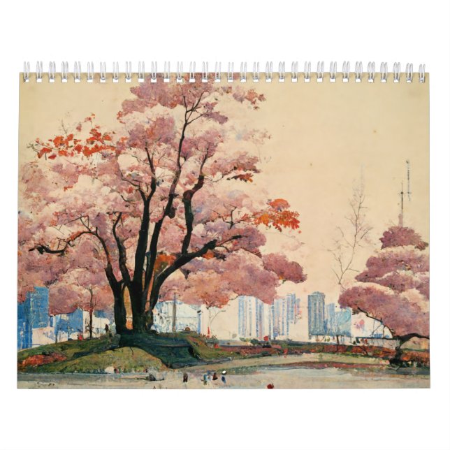 japanese ukiyo-e traditional painting  calendar (Cover)