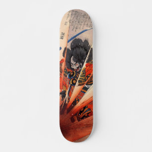 Japanese ukiyoe art skateboard