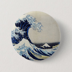 Japanese Ukiyoe Art vol.4 6 Cm Round Badge