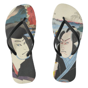 Japanese Ukiyoe Painting Thongs