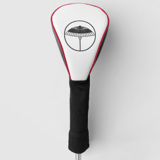 Japanese umbrella in a threadlike ring golf head cover