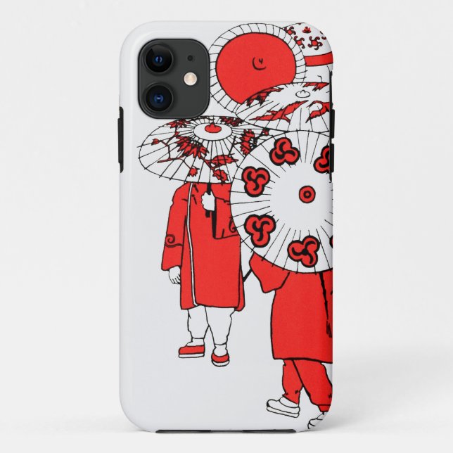 Japanese Umbrellas Case-Mate iPhone Case (Back)